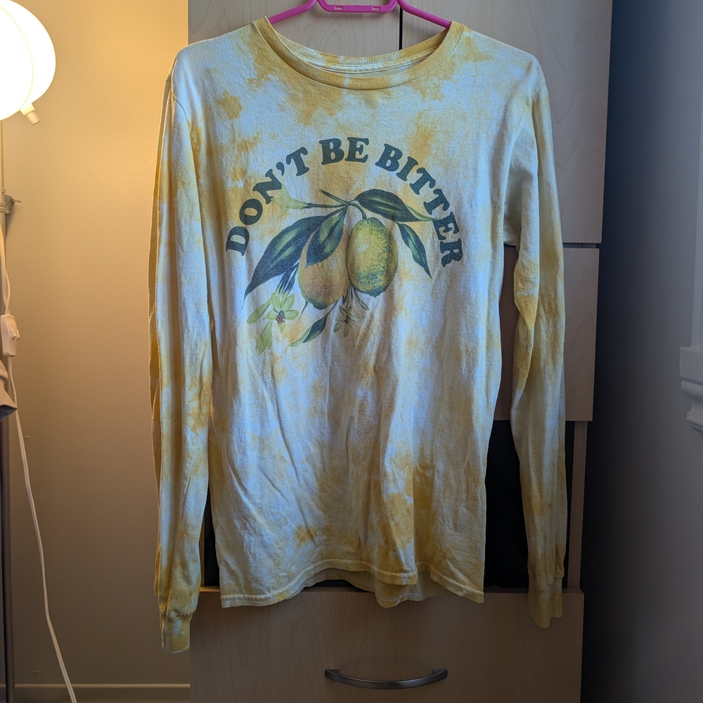MAD Engine Yellow Tie-Dye Long Sleeve Tee